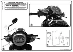 Givi 154A Windshield For Aprilia Scarabeo 200 (2007-2011) 6 Givi 154A Windshield For Aprilia Scarabeo 200 (2007-2011) -MotorVision Store 154A fi 2
