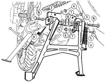 Hepco & Becker 505.935 Center Stand For Honda CB600F Hornet '03-'10 1 Hepco & Becker 505.935 Center Stand For Honda CB600F Hornet '03-'10