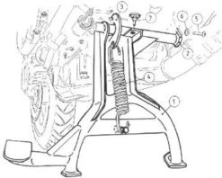 Hepco & Becker 505.937 Center Stand For Honda Honda CBF500