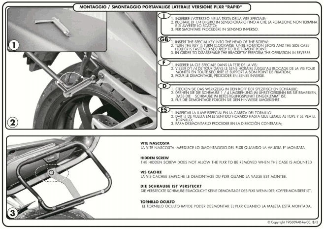 Givi PLXR691 V35 Rapid Release Sidearms For BMW K1200R (2005-2008) / K1300R (2009-) 4 Givi PLXR691 V35 Rapid Release Sidearms For BMW K1200R (2005-2008) / K1300R (2009-) - Image 4