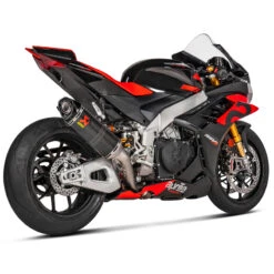 Akrapovic S-A10SO13-RC Slip-on Line Exhaust, Carbon For Aprilia Tuono V4/RSV4