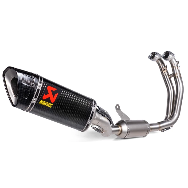 Akrapovic S-A6R3-APLC Racing Line Full Exhaust, Carbon Fiber For Aprilia Tuono/RS 660 '21- 2 Akrapovic S-A6R3-APLC Racing Line Full Exhaust, Carbon Fiber For Aprilia Tuono/RS 660 '21- - Image 2