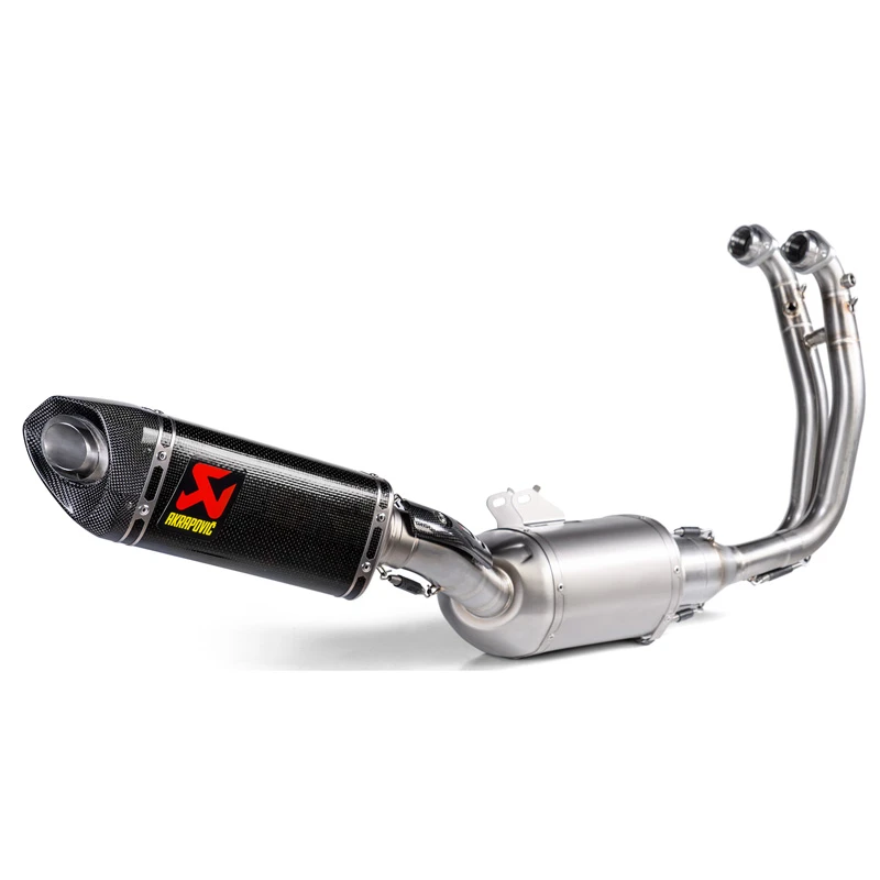 Akrapovic S-A6R4-HAPC Racing Line Full Exhaust, Carbon Fiber For Aprilia Tuono/RS 660 '21- 2 Akrapovic S-A6R4-HAPC Racing Line Full Exhaust, Carbon Fiber For Aprilia Tuono/RS 660 '21- - Image 2