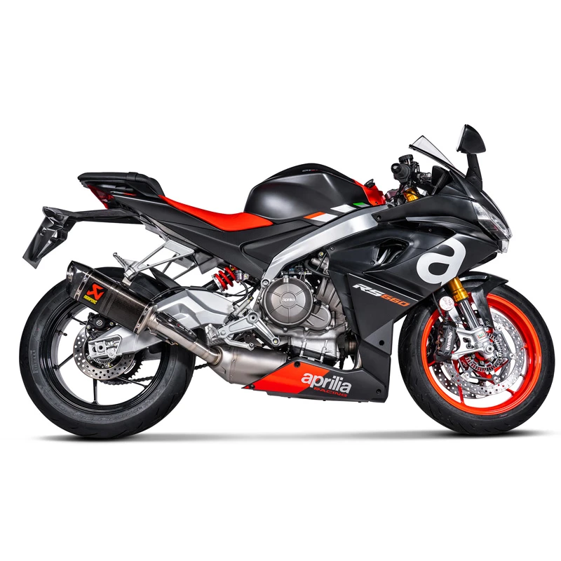 Akrapovic S-A6R4-HAPC Racing Line Full Exhaust, Carbon Fiber For Aprilia Tuono/RS 660 '21- 3 Akrapovic S-A6R4-HAPC Racing Line Full Exhaust, Carbon Fiber For Aprilia Tuono/RS 660 '21- - Image 3