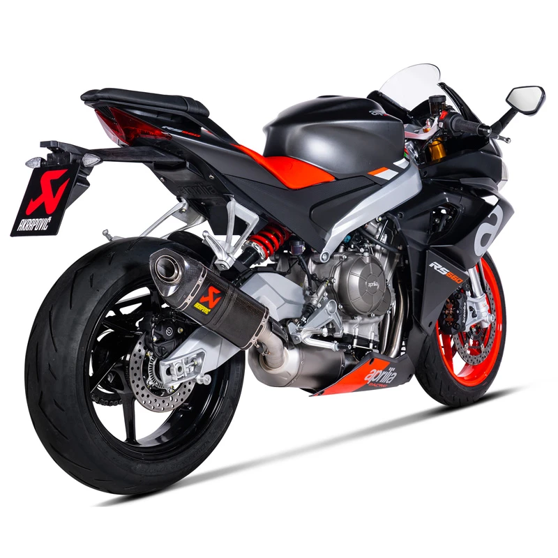 Akrapovic S-A6R4-HAPC Racing Line Full Exhaust, Carbon Fiber For Aprilia Tuono/RS 660 '21- 1 Akrapovic S-A6R4-HAPC Racing Line Full Exhaust, Carbon Fiber For Aprilia Tuono/RS 660 '21-