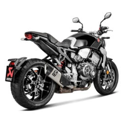 Akrapovic S-H10SO20-HAPLT Slip-on Line Triangle Exhaust, Silver For Honda CB1000R '18-