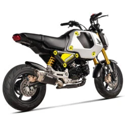 Akrapovic S-H125SO4-ASZTBL Slip-on Line Exhaust, Black For Honda MSX125 Grom '22-