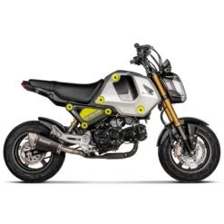 Akrapovic S-H125SO4-ASZTBL Slip-on Line Exhaust, Black For Honda MSX125 Grom '22- -MotorVision Store akrapovic s h125so4 asztbl slip on line exhaust image3