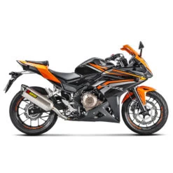 Akrapovic S-H5SO3-HRSS Slip-on Line Exhaust For Honda CB500F/CBR500R '16-'18 6 Akrapovic S-H5SO3-HRSS Slip-on Line Exhaust For Honda CB500F/CBR500R '16-'18 -MotorVision Store akrapovic s h5so3 hrss slip on line exhaust image3