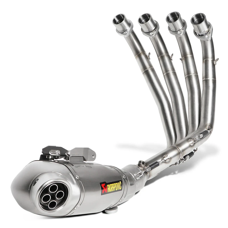 Akrapovic S-H6R12-HAFT Racing Line Full Exhaust, Titanium For Honda CB650F & CBR650F 2 Akrapovic S-H6R12-HAFT Racing Line Full Exhaust, Titanium For Honda CB650F & CBR650F - Image 2