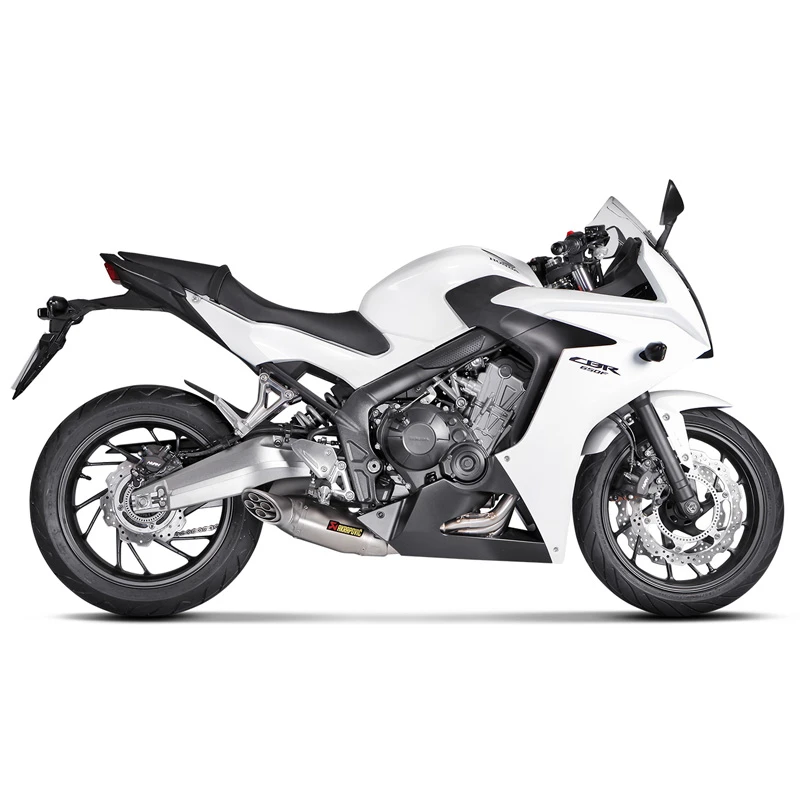 Akrapovic S-H6R12-HAFT Racing Line Full Exhaust, Titanium For Honda CB650F & CBR650F 3 Akrapovic S-H6R12-HAFT Racing Line Full Exhaust, Titanium For Honda CB650F & CBR650F - Image 3