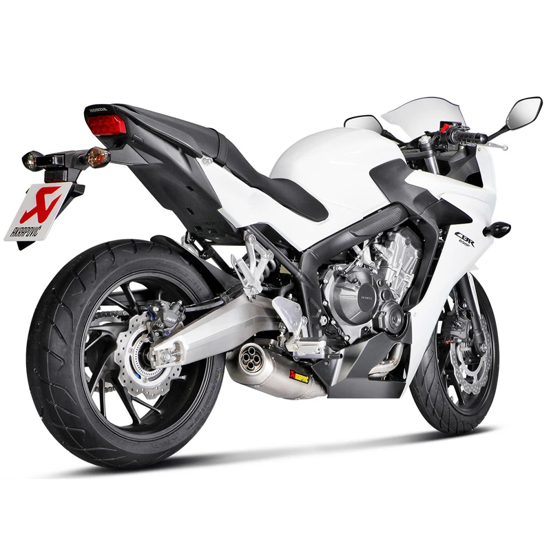 Akrapovic S-H6R12-HAFT Racing Line Full Exhaust, Titanium For Honda CB650F & CBR650F 1 Akrapovic S-H6R12-HAFT Racing Line Full Exhaust, Titanium For Honda CB650F & CBR650F