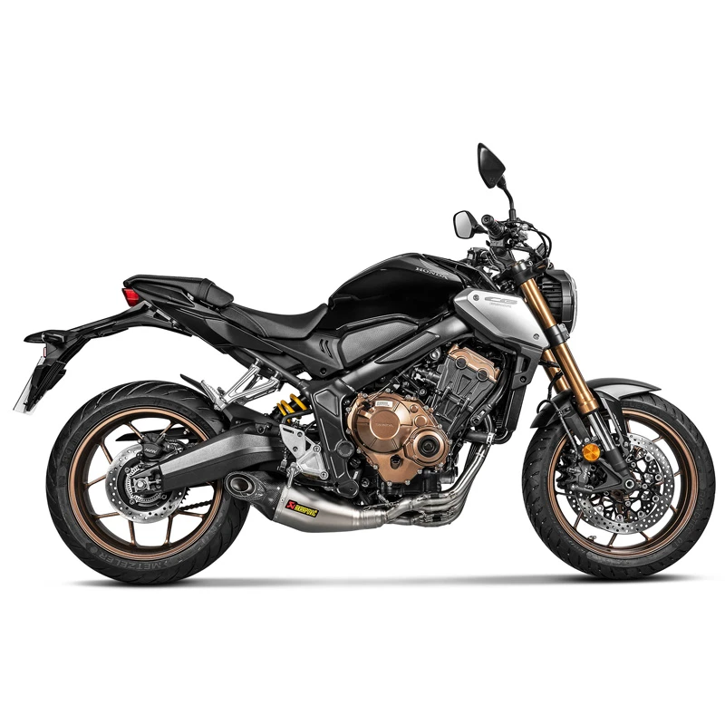 Akrapovic S-H6R14-HEGEHT Racing Line Full Exhaust, Carbon For Honda CB650R/F & CBR650R/F 2 Akrapovic S-H6R14-HEGEHT Racing Line Full Exhaust, Carbon For Honda CB650R/F & CBR650R/F - Image 2