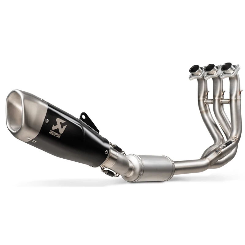 Akrapovic S-T6R1-CQTBL Racing Line Full Exhaust, Titanium For Triumph Trident 660 '21- 2 Akrapovic S-T6R1-CQTBL Racing Line Full Exhaust, Titanium For Triumph Trident 660 '21- - Image 2