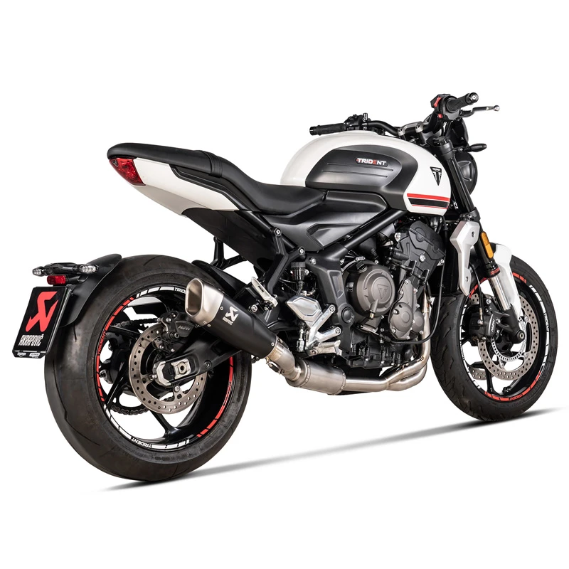 Akrapovic S-T6R1-CQTBL Racing Line Full Exhaust, Titanium For Triumph Trident 660 '21- 1 Akrapovic S-T6R1-CQTBL Racing Line Full Exhaust, Titanium For Triumph Trident 660 '21-