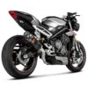 Akrapovic S-T7SO2-APC Slip-on Line Exhaust, Titanium For Street Triple 765 /RS/R/S '21-