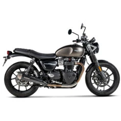 Akrapovic S-T9SO2-HCQTBL Slip-on Line Exhausts, Titanium For Street Twin 900 (2016-2020) -MotorVision Store akrapovic s t9so2 hcqtbl slip on line exhausts image3