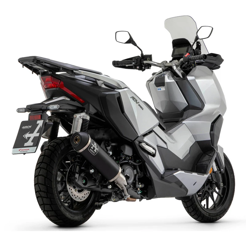 Arrow 53546ANN Urban Slip-on Exhaust, Aluminum Dark For Honda ADV 350 (2022-) 1 Arrow 53546ANN Urban Slip-on Exhaust, Aluminum Dark For Honda ADV 350 (2022-)