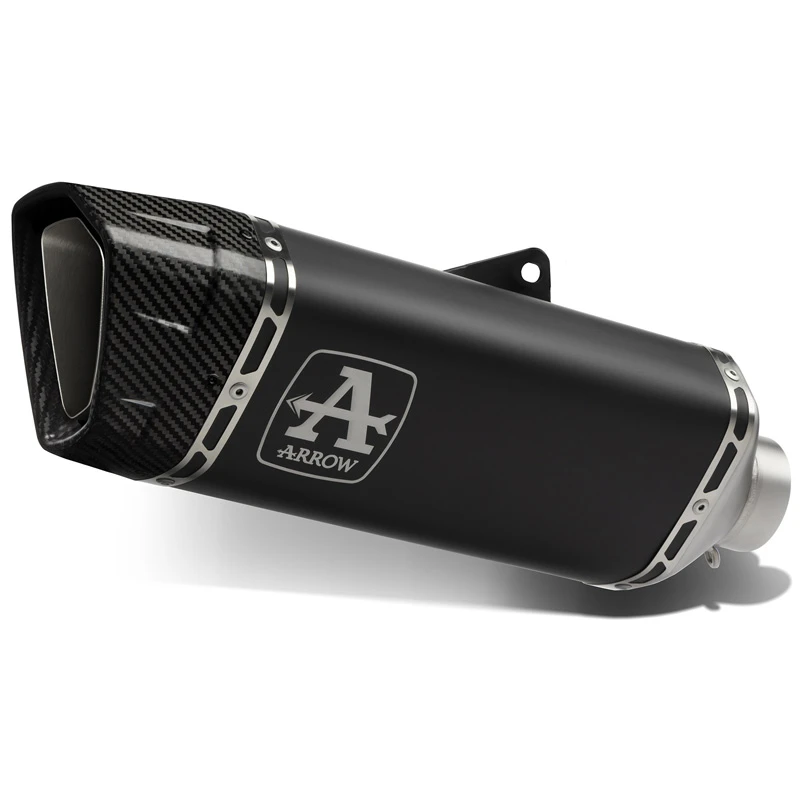 Arrow 71004PTN Pista Slip-on Exhaust, Titanium Dark For Aprilia RSV4 1100 Factory '21- 1 Arrow 71004PTN Pista Slip-on Exhaust, Titanium Dark For Aprilia RSV4 1100 Factory '21-