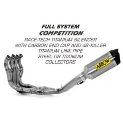 Arrow 71139CKZ Competition Exhaust For BMW S1000RR (2015-) And S1000R (2014-2016) 8 Arrow 71139CKZ Competition Exhaust For BMW S1000RR (2015-) And S1000R (2014-2016) -MotorVision Store arrow 71139ckz competition full exhaust cropped
