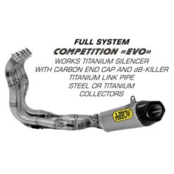 Arrow 71141CKZ Competition EVO Exhaust For BMW S1000RR (2015-) 6 Arrow 71141CKZ Competition EVO Exhaust For BMW S1000RR (2015-) -MotorVision Store arrow 71141ckz competition evo full exhaust cropped