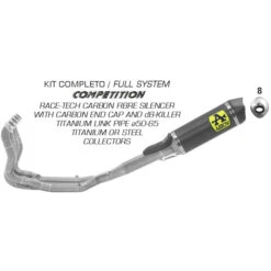 Arrow 71204MKZ Competition Full Exhaust For BMW S1000RR (2019-)