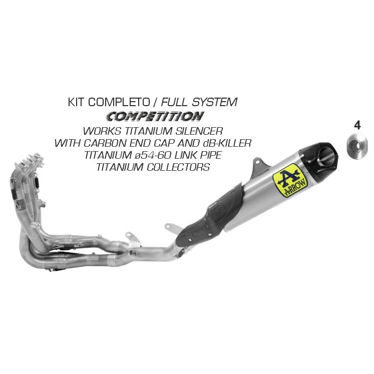 Arrow 71212CKZ Competition Full System Exhaust For Honda CBR1000RR-R (2020-) 1 Arrow 71212CKZ Competition Full System Exhaust For Honda CBR1000RR-R (2020-)