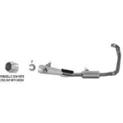 Arrow 71215CPF Competition "EVO" Full System Exhaust, Titanium For Aprilia RS660 '20-