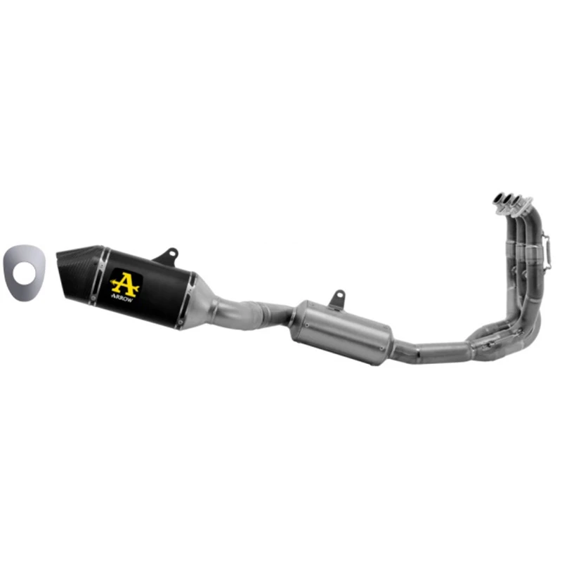 Arrow 71501VAN Veloce Full Exhaust, Aluminum Dark For Triumph Trident 660 (2021-) 2 Arrow 71501VAN Veloce Full Exhaust, Aluminum Dark For Triumph Trident 660 (2021-) - Image 2