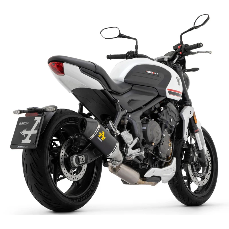 Arrow 71501VAN Veloce Full Exhaust, Aluminum Dark For Triumph Trident 660 (2021-) 1 Arrow 71501VAN Veloce Full Exhaust, Aluminum Dark For Triumph Trident 660 (2021-)