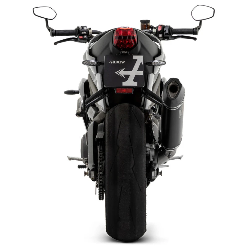 Arrow 71502VAN Veloce Slip-on Exhaust, Alum. Dark For Triumph Street Triple 765 '20-'22 2 Arrow 71502VAN Veloce Slip-on Exhaust, Alum. Dark For Triumph Street Triple 765 '20-'22 - Image 2