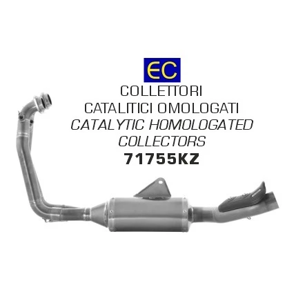 Arrow 71755KZ Catalytic Homologated Collector For Aprilia RS660 (2020-) 1 Arrow 71755KZ Catalytic Homologated Collector For Aprilia RS660 (2020-)
