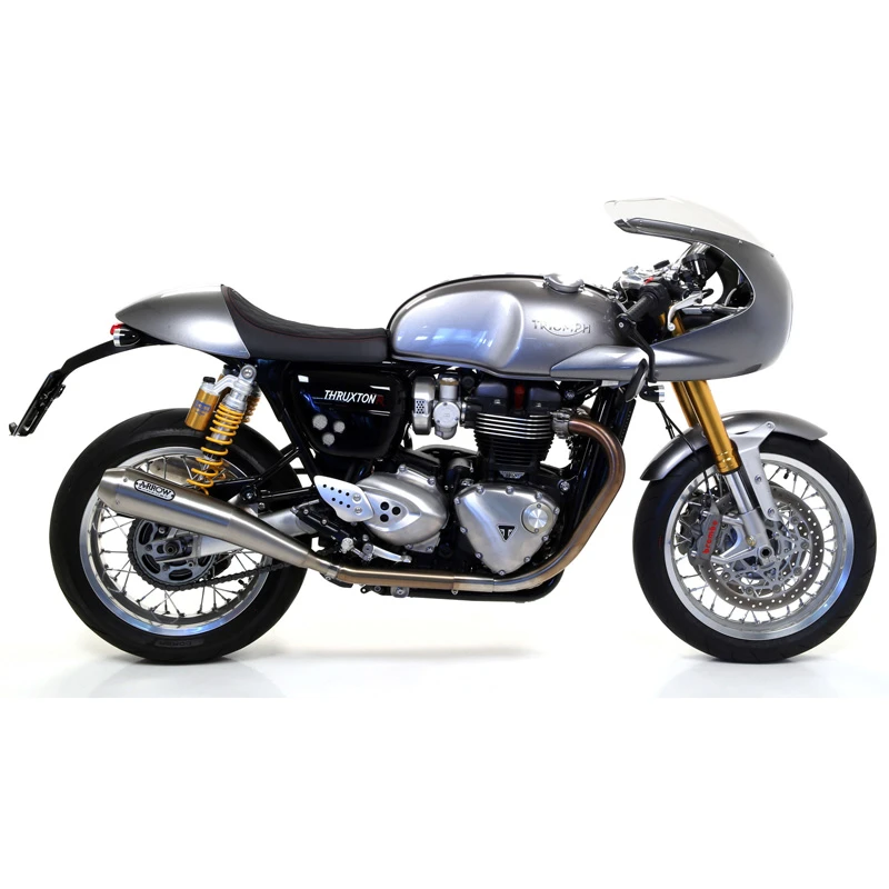 Arrow 71851PRI Pro-Racing Slip-on Exhausts, Stainless Steel For Triumph Thruxton 1200 / R (2016-) 3 Arrow 71851PRI Pro-Racing Slip-on Exhausts, Stainless Steel For Triumph Thruxton 1200 / R (2016-) - Image 3