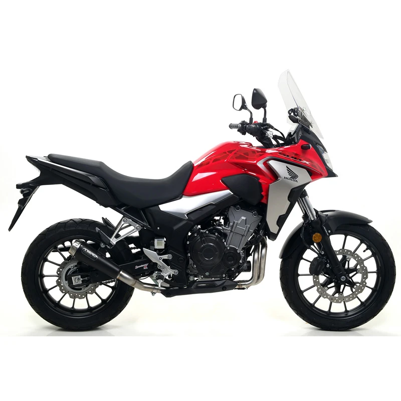 Arrow 71896PRN Pro-Race Slip-on Exhaust Nichrome For Honda CB500X (19-20) 2 Arrow 71896PRN Pro-Race Slip-on Exhaust Nichrome For Honda CB500X (19-20) - Image 2