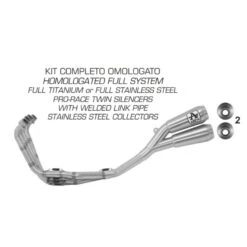Arrow 71902PR Pro-Race Full System Exhausts, Titanium For Honda CB650R / CBR650R (2019-) 5 Arrow 71902PR Pro-Race Full System Exhausts, Titanium For Honda CB650R / CBR650R (2019-) -MotorVision Store arrow 71902pr pro race full system exhaust image3