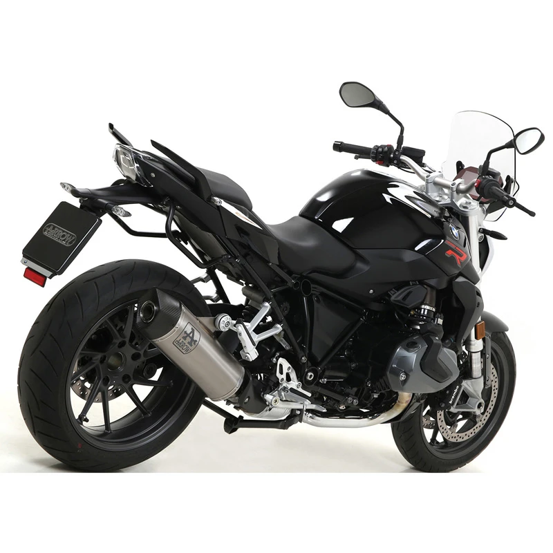 Arrow 71925PK Maxi Race-Tech Slip-on Exhaust, Titanium For BMW R1250R/RS '19-'20 1 Arrow 71925PK Maxi Race-Tech Slip-on Exhaust, Titanium For BMW R1250R/RS '19-'20