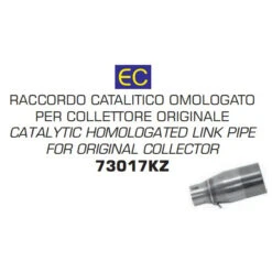 Arrow 73017KZ Catalytic Homologated Link Pipe For Kawasaki Xciting 400i (2017-)