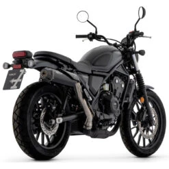 Arrow 74513RB Rebel Slip-on Exhaust, Nichrome Dark For Honda CL500 '23-