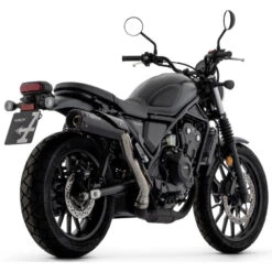 Arrow 74513RBN Rebel Slip-on Exhaust, Nichrome Dark For Honda CL500 '23-