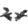 Bonamici B001 Rearsets W/ Carbon Heel Plates, Black For BMW S1000RR/HP4 (2008-2014)