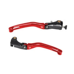 Bonamici KL01-BLACK-RED Folding Levers, Black/Red For Aprilia RSV4 (2009-)