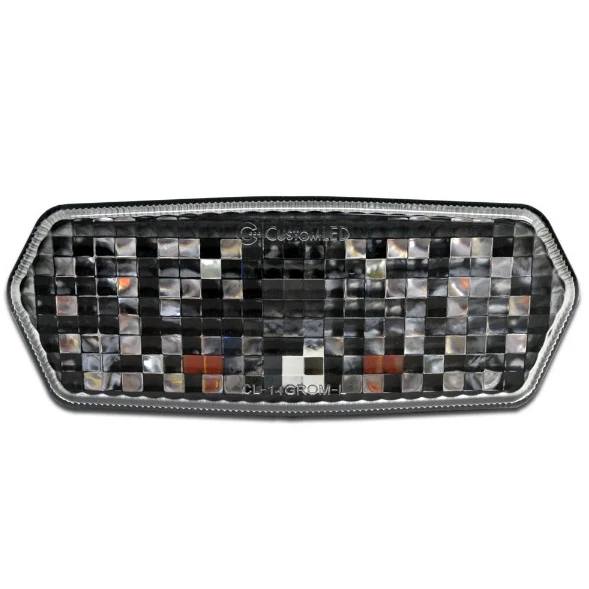 Custom LED Blaster-X LED Tail Light, Clear For Honda Grom '14- 1 Custom LED Blaster-X LED Tail Light, Clear For Honda Grom '14-