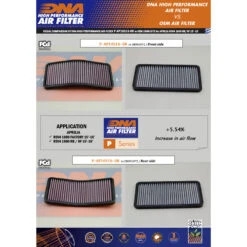 DNA P-AP10S16-0R Air Filter For Aprilia RSV4 1000 (2016-) -MotorVision Store dna p ap10s16 0r air filter image4