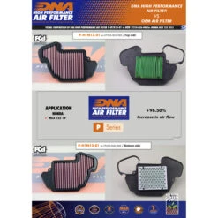 DNA P-H1N13-01 Air Filter For Honda Grom / Monkey 125 -MotorVision Store dna p h1n13 01 air filters image4