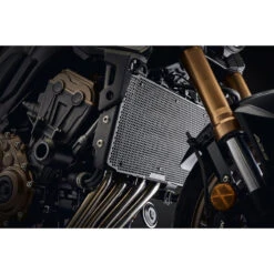 Evotech PRN014416 Radiator Guard, Black For Honda CB650R / CBR650R Cafe (2019-) -MotorVision Store evotech prn014416 radiator guard black image4