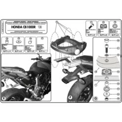 Givi 266FZ Monorack Sidearms For Honda CB1000R (2008-2017) 8 Givi 266FZ Monorack Sidearms For Honda CB1000R (2008-2017) -MotorVision Store givi 266fz monorack sidearms honda cb1000r 3