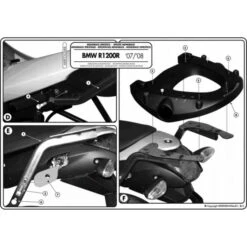 Givi 688FZ Monorack Sidearms For BMW R1200R '06-'10 7 Givi 688FZ Monorack Sidearms For BMW R1200R '06-'10 -MotorVision Store givi 688fz monorack sidearms bmw r1200r 3