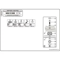 Givi 688FZ Monorack Sidearms For BMW R1200R '06-'10 8 Givi 688FZ Monorack Sidearms For BMW R1200R '06-'10 -MotorVision Store givi 688fz monorack sidearms bmw r1200r 4