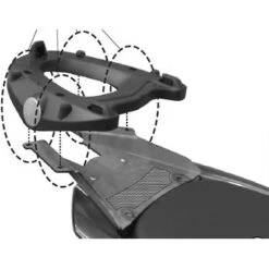 Givi E331M Top Box Adapter Plate Monolock For Yamaha Majesty 400 '04-up