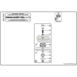 Givi E331M Top Box Adapter Plate Monolock For Yamaha Majesty 400 '04-up 6 Givi E331M Top Box Adapter Plate Monolock For Yamaha Majesty 400 '04-up -MotorVision Store givi e331m adapter plate majesty400 3